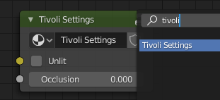 Tivoli settings node